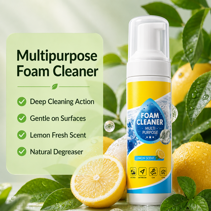 🫧 4-in-1 Multi-Enzyme Foam Cleaner - Instant Stain Remover 🚗