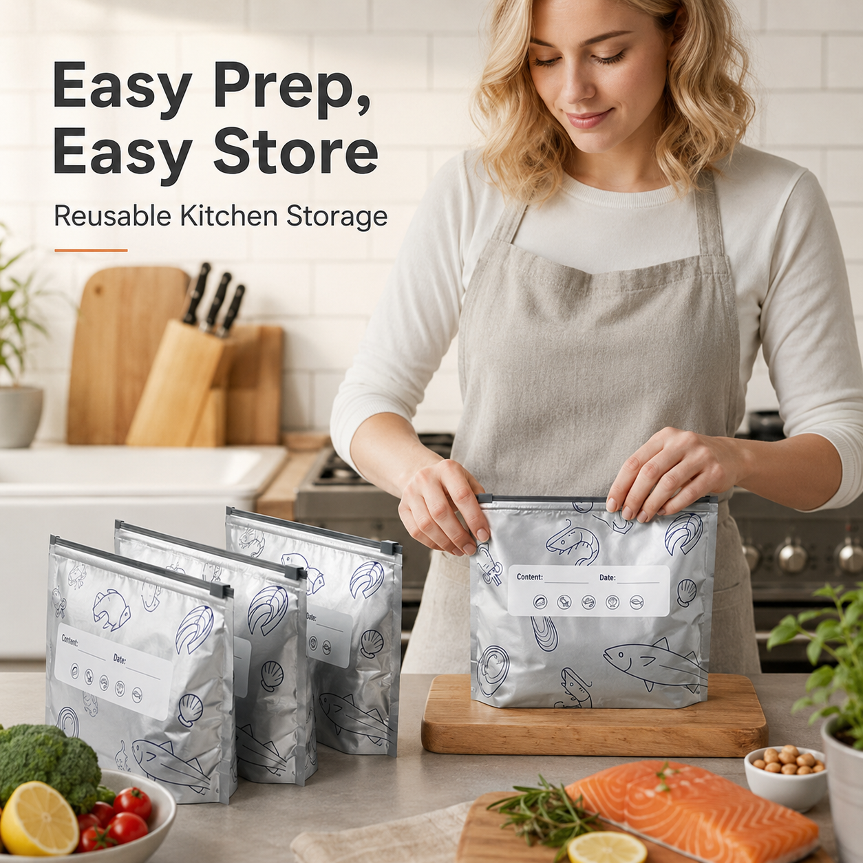 🥩 Premium Thickened Stand-Up Food Bags