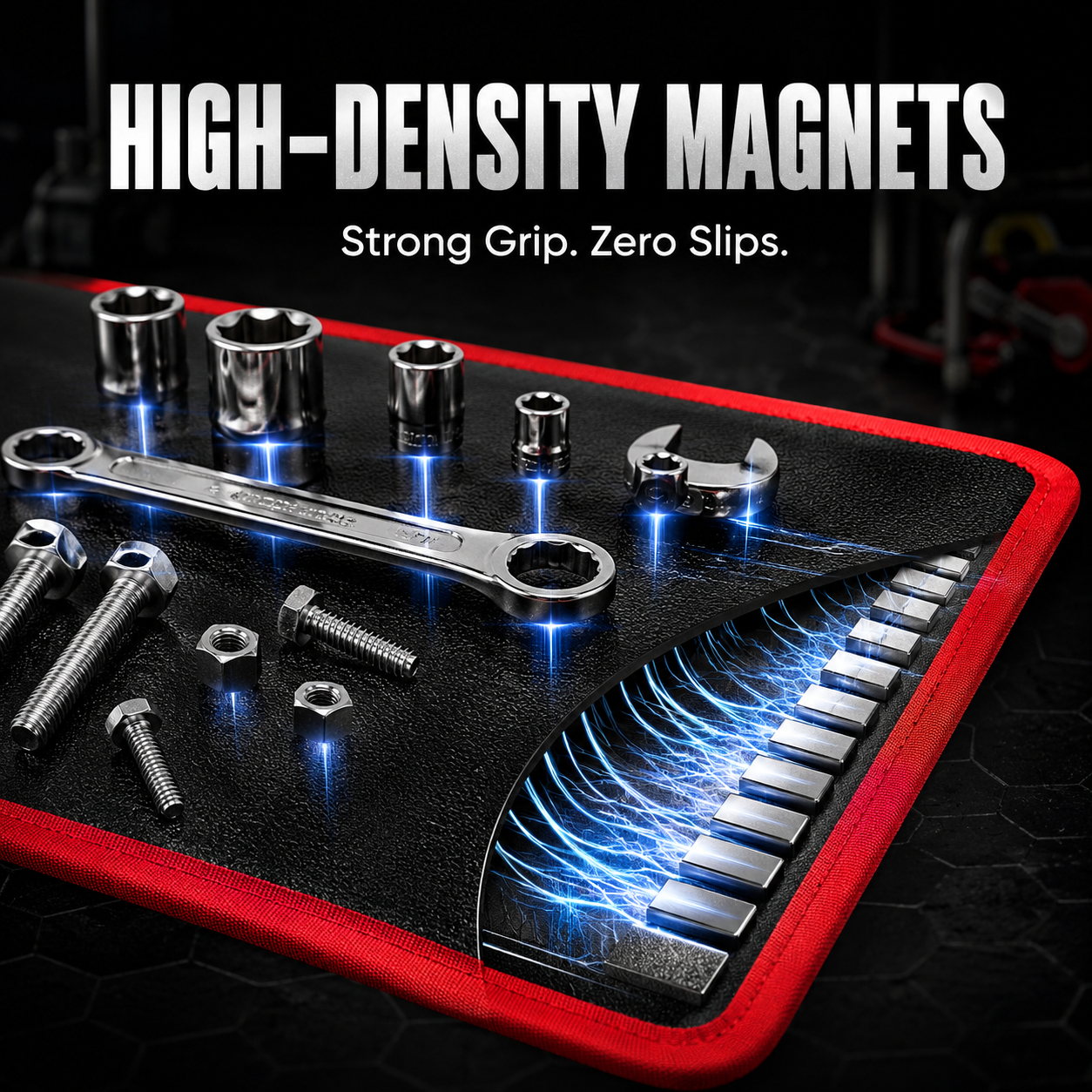 🔥 Father’s Day Magnetic Tool Mat – Keep Screws Sockets & Tools Locked in Place