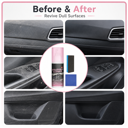 🎉 Buy 2 Get 1 FREE | 🛡️ Non-Greasy Car Plastic & Leather Restorer Spray 🚘