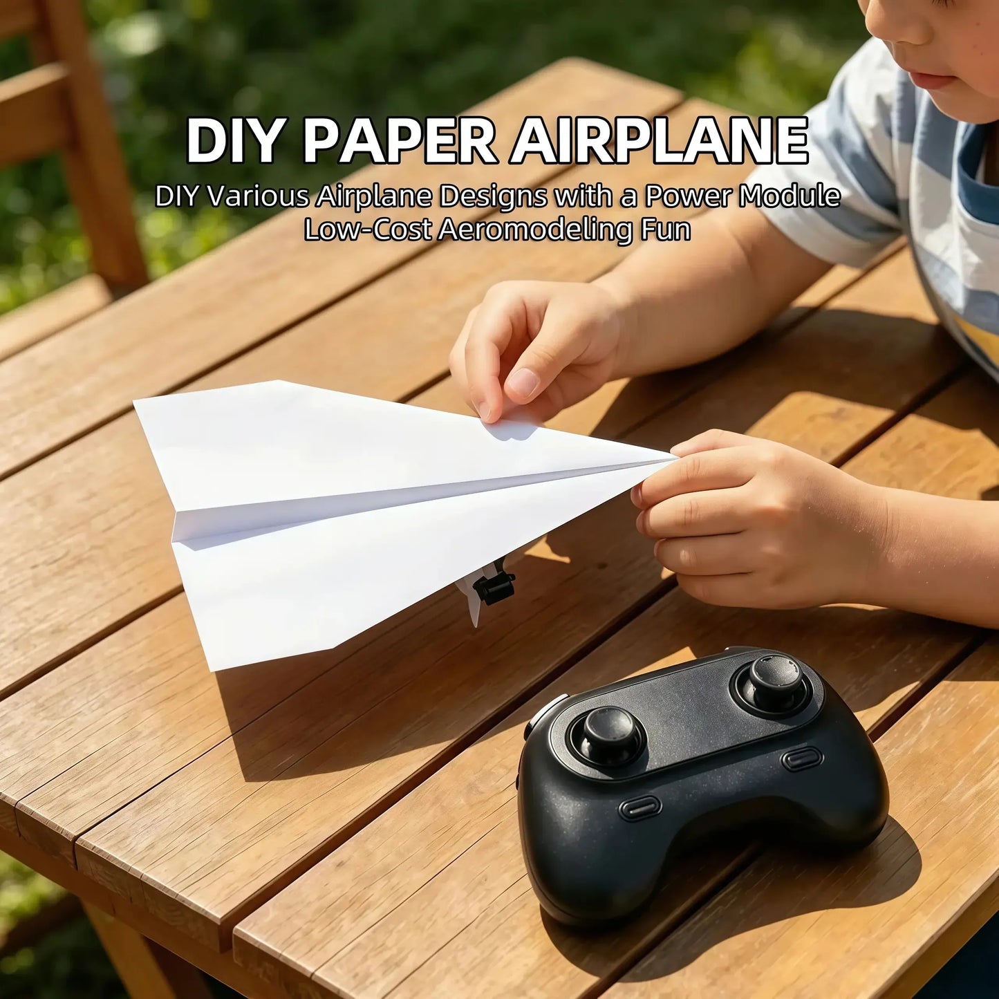 ✈️ RC Paper Airplane Power Kit – Remote Control STEM Flying Toy 🚀
