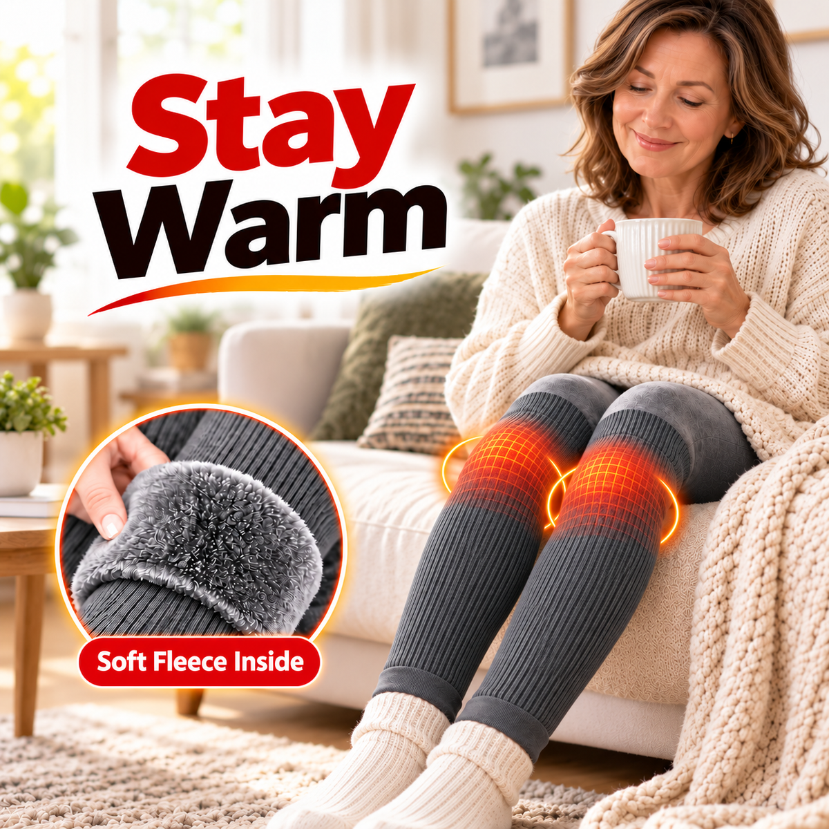 🔥🦵Extra Long Thermal Leg Warmers – Stay Warm All Winter