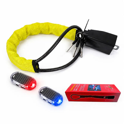 🚨 Solar Powered Simulated Car Alarm LED Warning Light | Wireless Anti-Theft Strobe Beacon 🚗