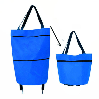 ⏰2-in-1 Foldable Shopping Cart