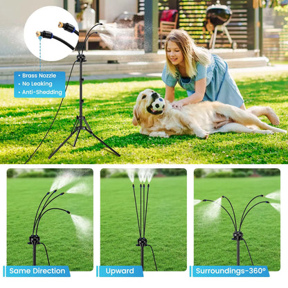 Portable Outdoor Cooling Mist Sprayer Stand