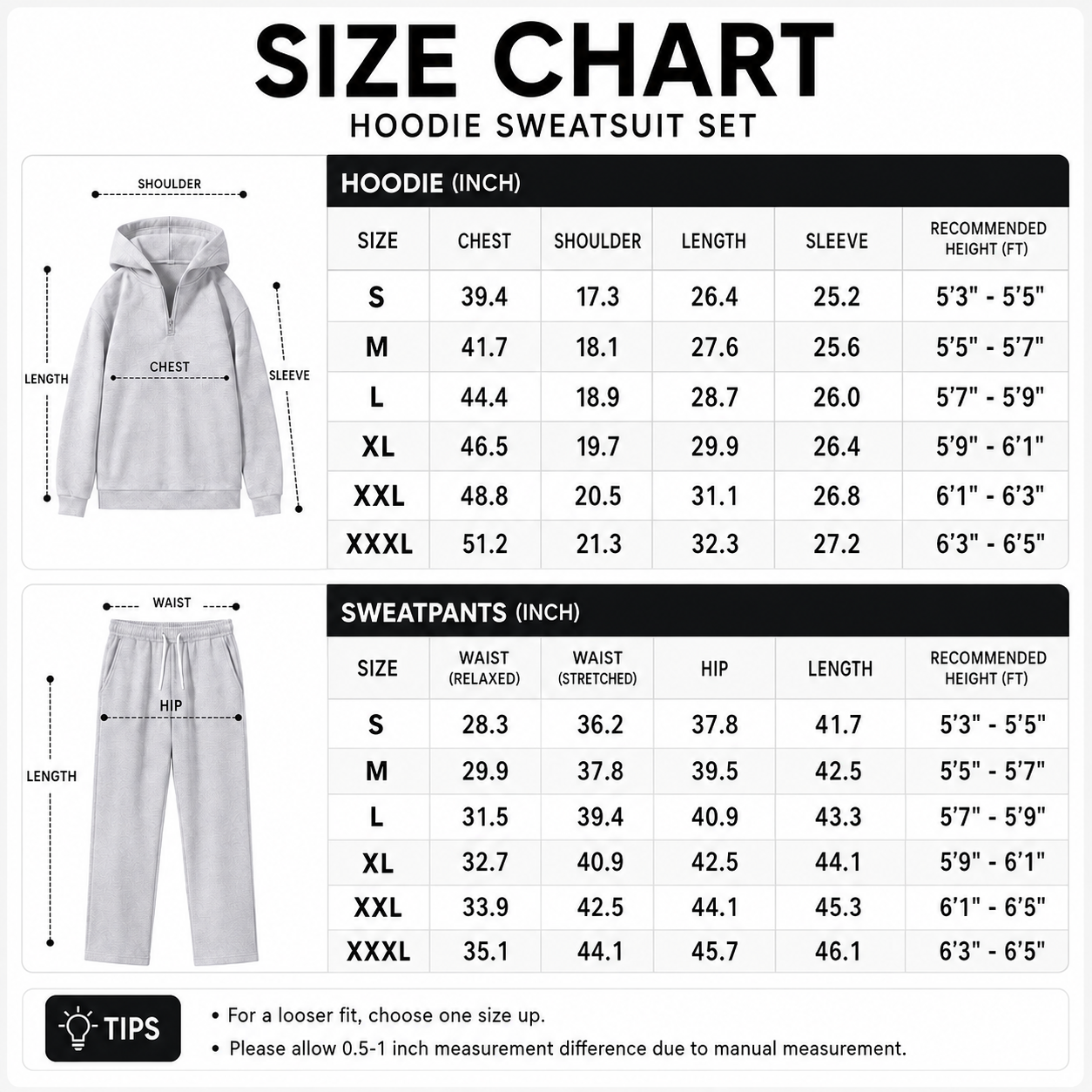 🧥 2-Piece Half-Zip Knit Hoodie & Straight-Leg Sweatpants Lounge Set 👖