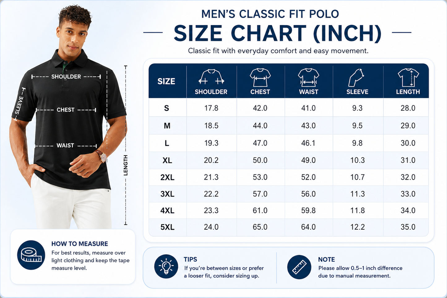 👔 Men's Breathable Stretch Polo Shirt | Cool, Comfortable & Sharp ✨