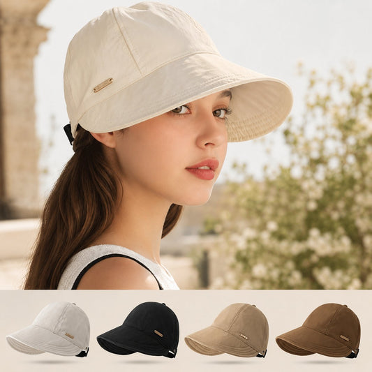 ☀️Last Day 50% OFF✨Stay Shaded & Comfortable on Sunny Days - Ponytail-Friendly Wide Brim Sun Hat🧢