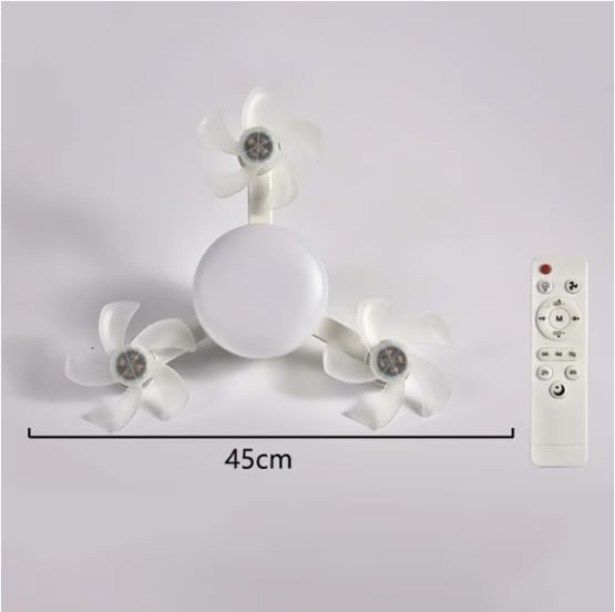 💥 55% OFF | Last Day ⏰ 🌬️ 2-in-1 Silent Ceiling Fan Light – Remote Control LED Fan with Foldable Blades & Timer 💡