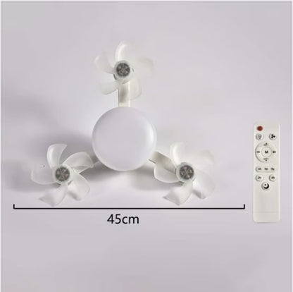 💥 55% OFF | Last Day ⏰ 🌬️ 2-in-1 Silent Ceiling Fan Light – Remote Control LED Fan with Foldable Blades & Timer 💡