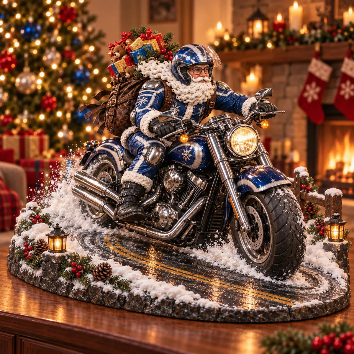 ⭐🏍️ Santa’s Ride Home – Christmas Motorcycle Keepsake Collection💨