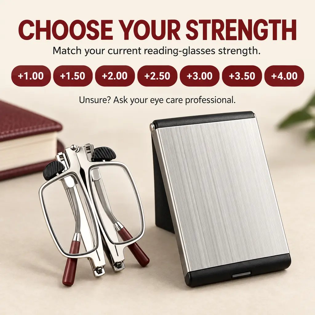 👓 Pocket-Sized Reading Glasses – Foldable, Compact & Easy to Carry