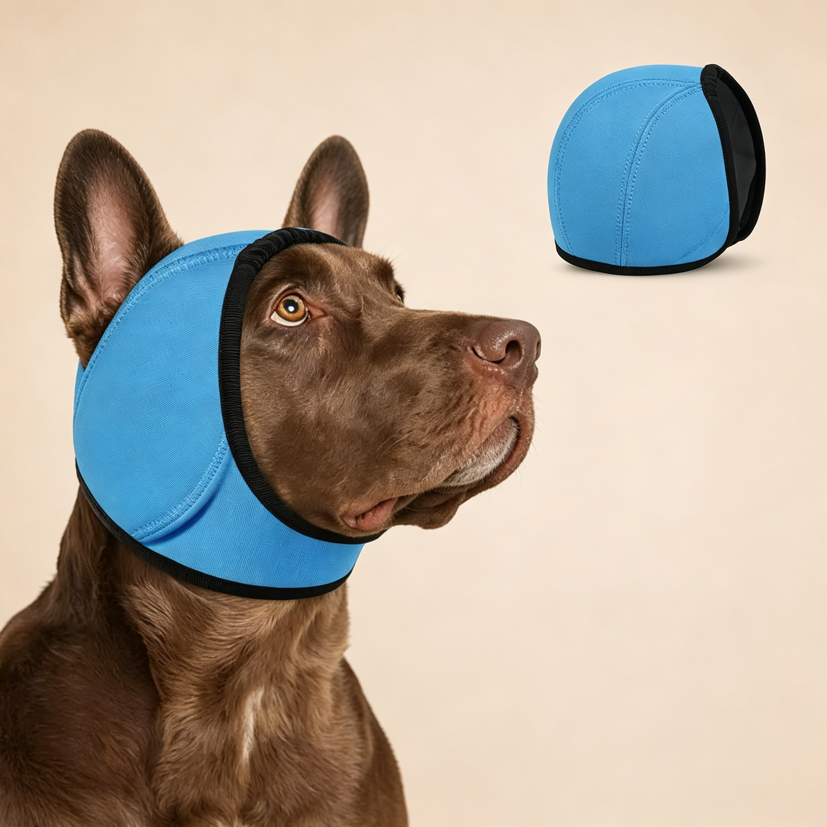 🐶 Dog Calming Hoodie & Waterproof Earmuff - Anxiety Relief Headwear 🎧