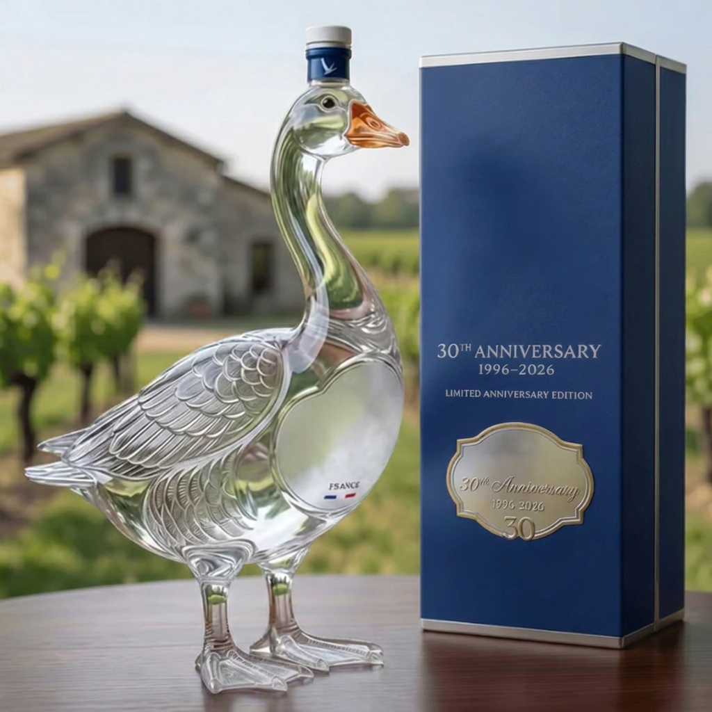 🦢 30th Anniversary 3D Sculpted Bottle | Luxury Gift & Bar Display