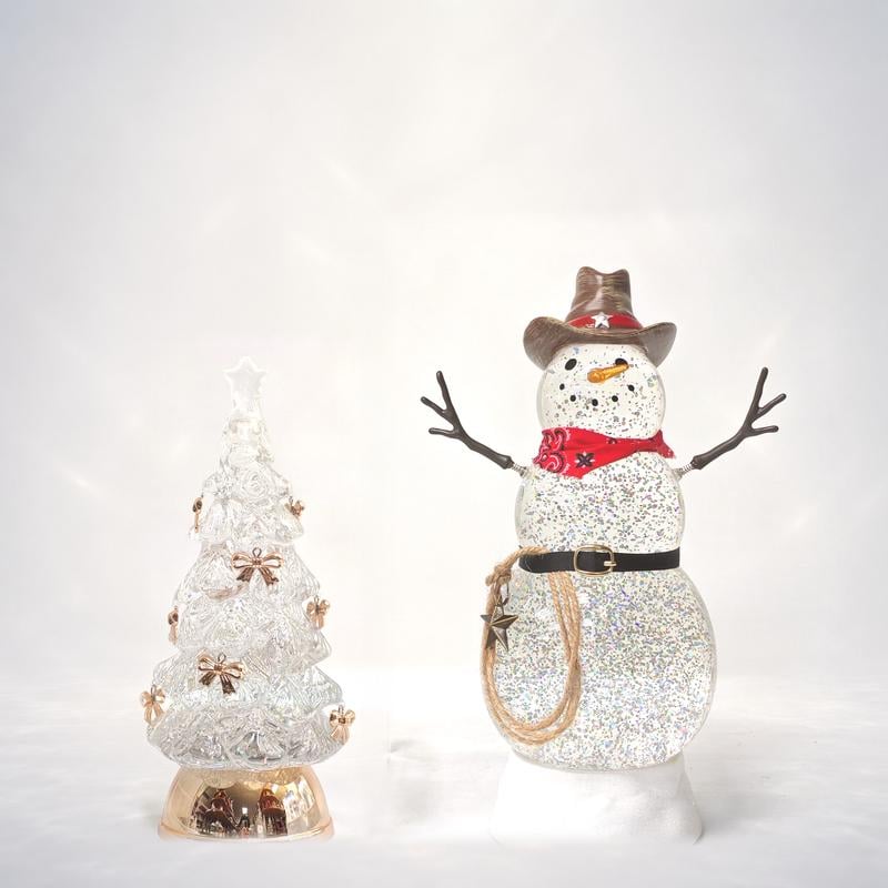 ❄️ Illuminated Musical Christmas Snow Globe Lantern – Swirling Snow, Warm Lights & Festive Music