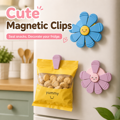 3D-printed flower clips, magnetic closures, kitchen hooks, pantry storage racks