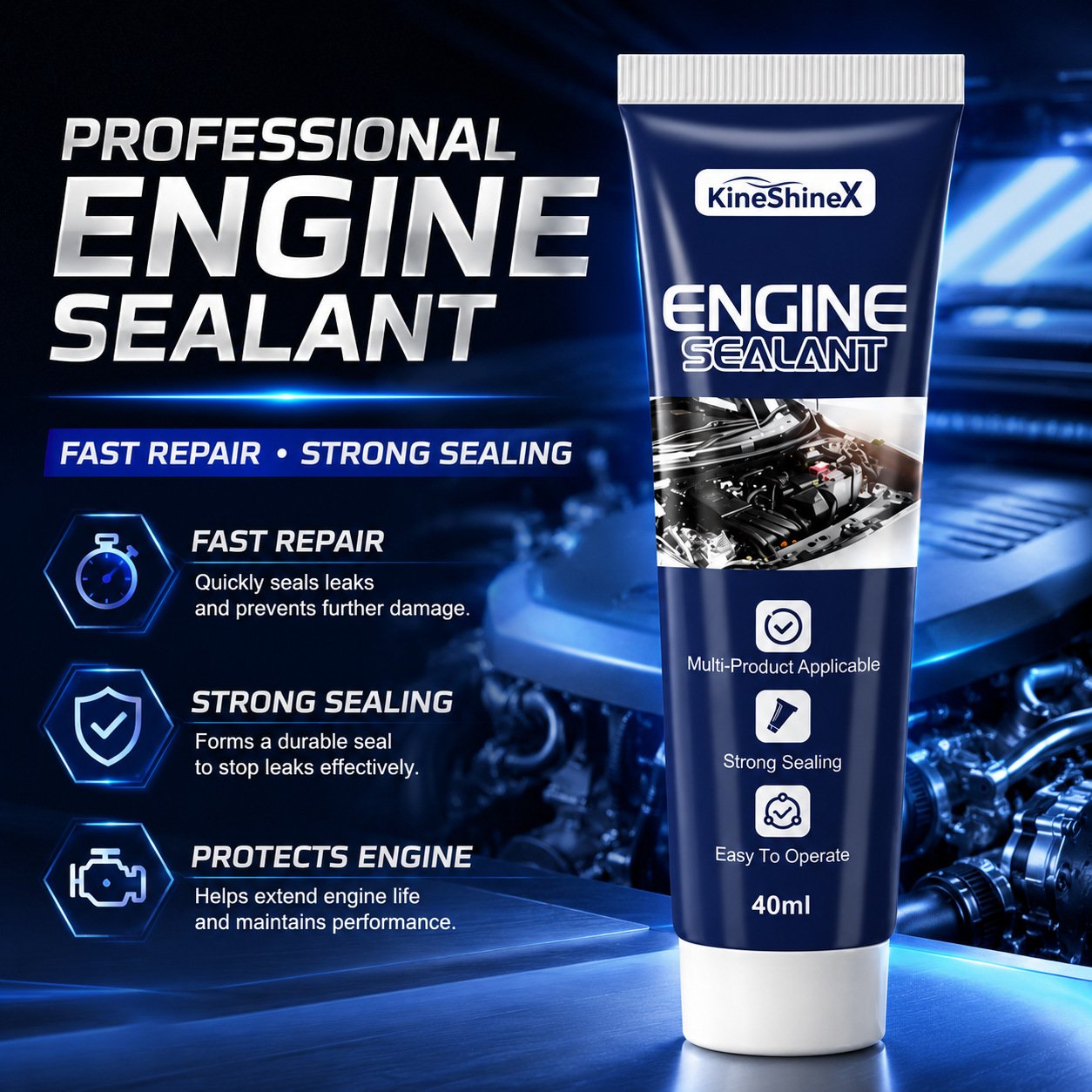 🔥HOT SALE 49% OFF⚙️Automotive Engine High Temperature Sealant 🔥Multi-Purpose Permanent Leak Sealing 🛠️Easy DIY Car Repair