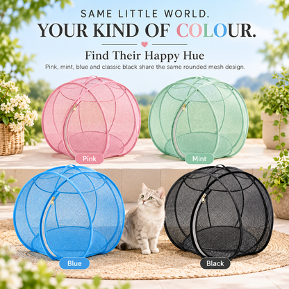 🐱 Pop Up Cat Playpen - Portable Breathable Mesh Outdoor Enclosure Tent 🌿