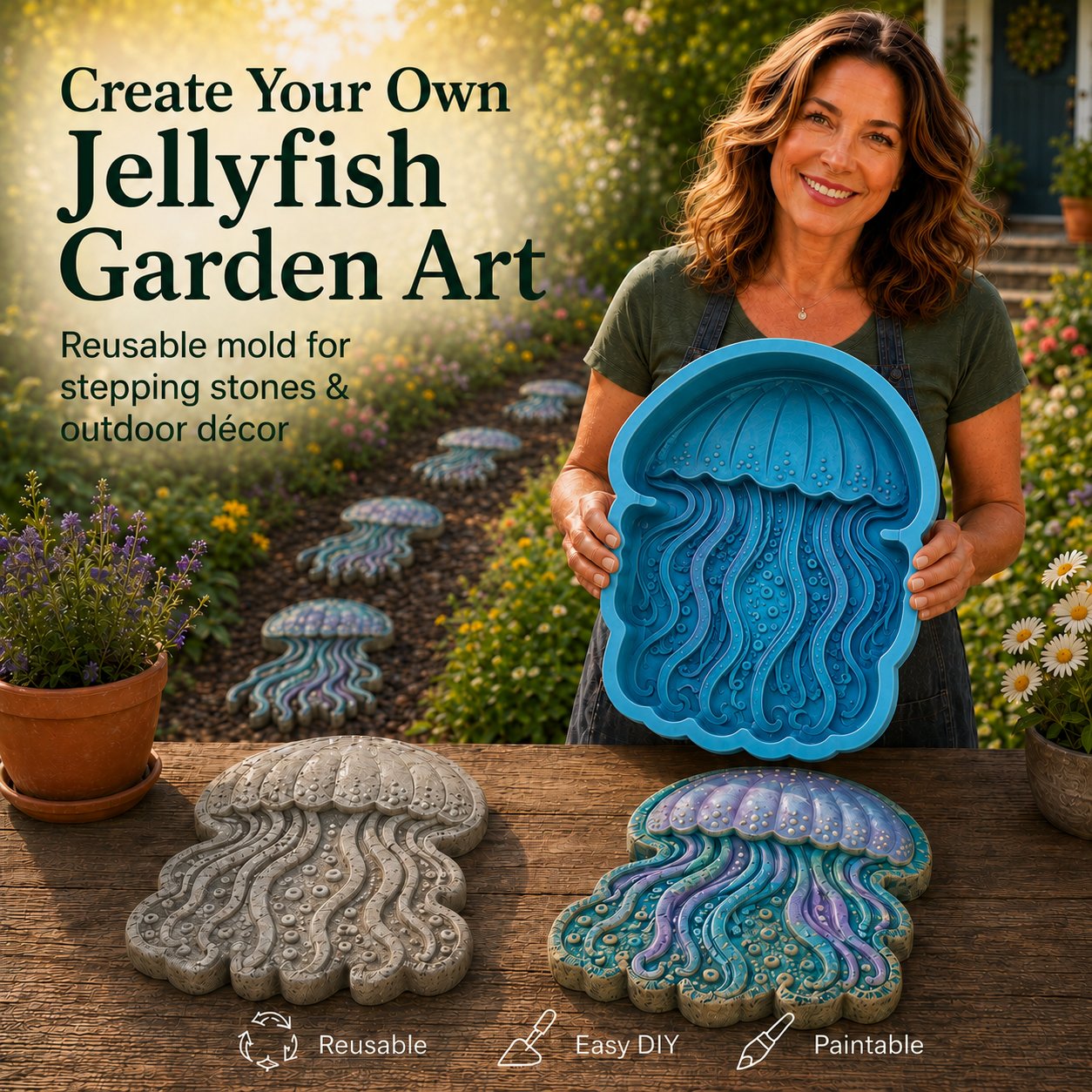 💥 LAST DAY 49% OFF – 🌊 Ocean Garden Art Mold | Buy 2, Free Shipping