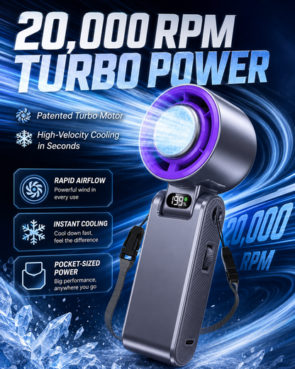 🔥Last Day 55% Off | Turbo Handheld Fan