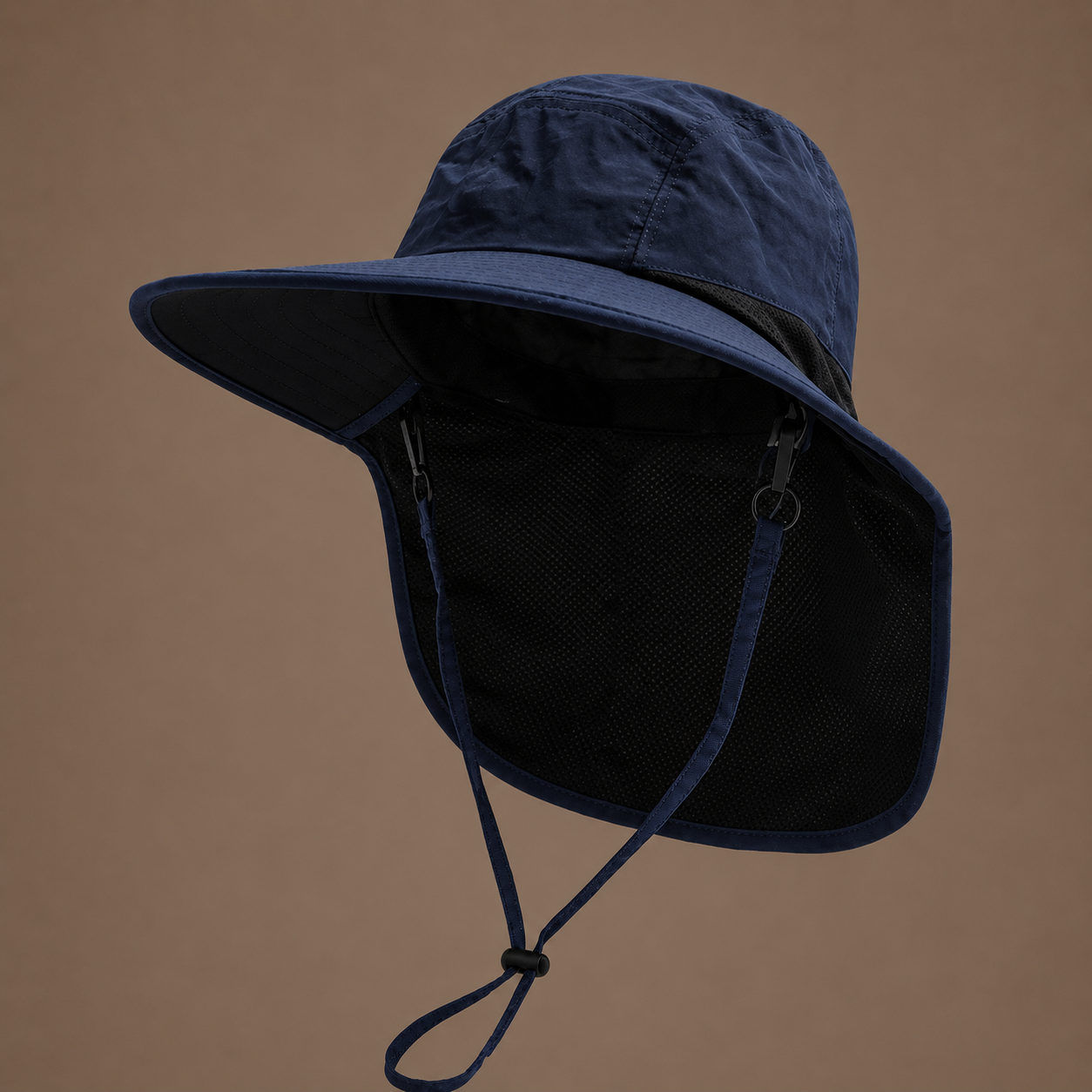 👒 Unisex Wide Brim Sun Hat with Neck Flap Breathable Mesh Outdoor Protection Cap ☀️🌿