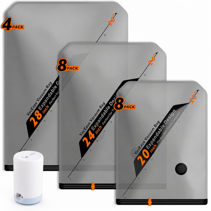 🚀 Wireless Compression Bags with Mini Pump – Save 70% Space 🧳✨