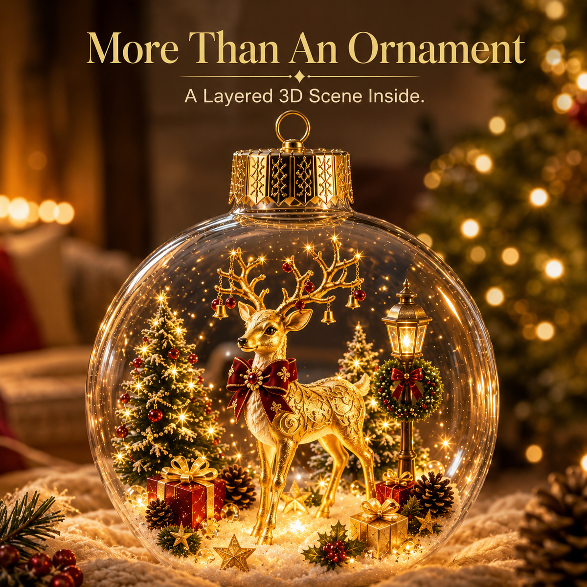 🔥 LIMITED-TIME 50% OFF 🔥 🎄 3D Miniature Christmas Globe Hanging Ornaments – 8 Collectible Scenes ✨