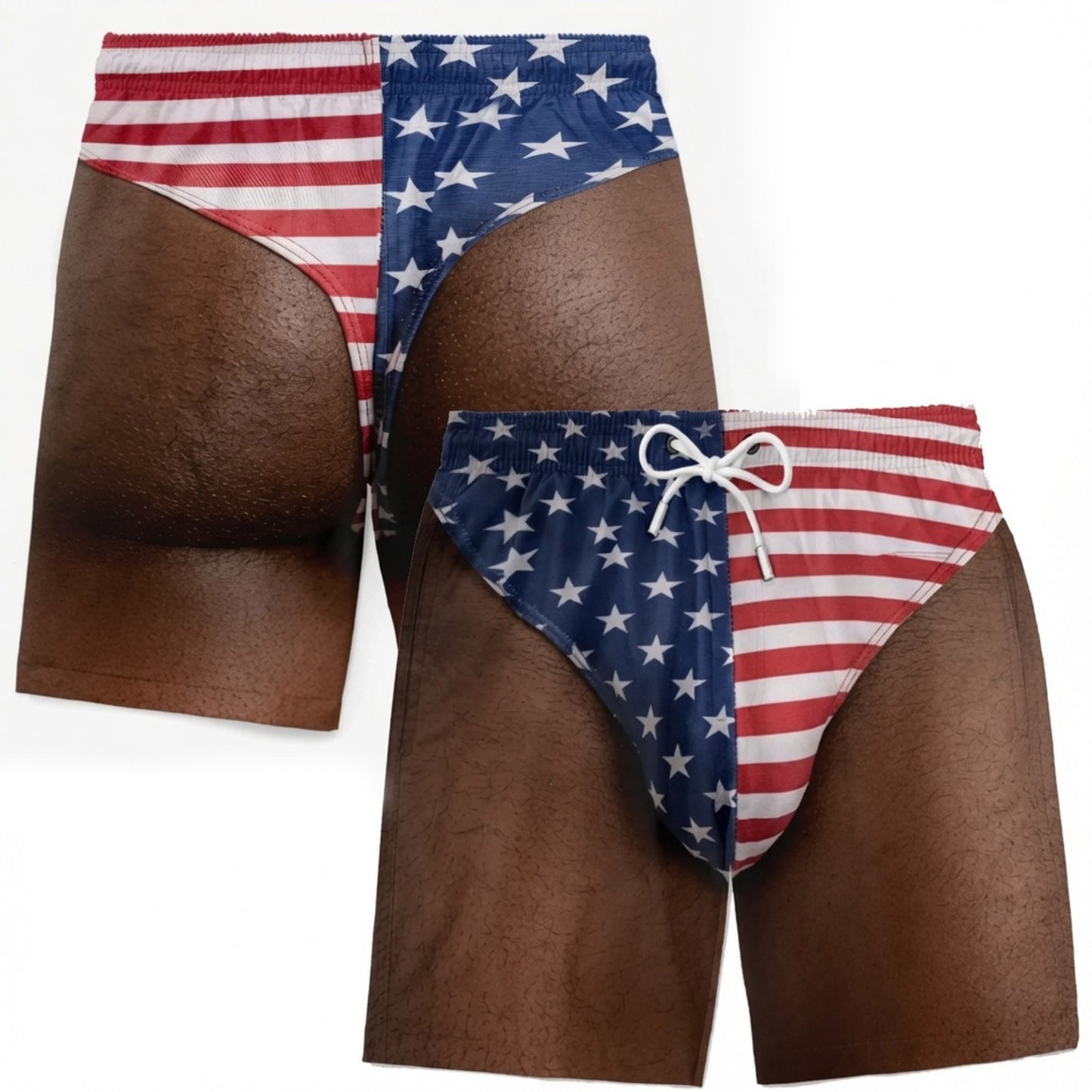 🏖️ Mens Quick Dry Printed Swim Shorts Trunks with Mesh Lining and Drawstring 🌊