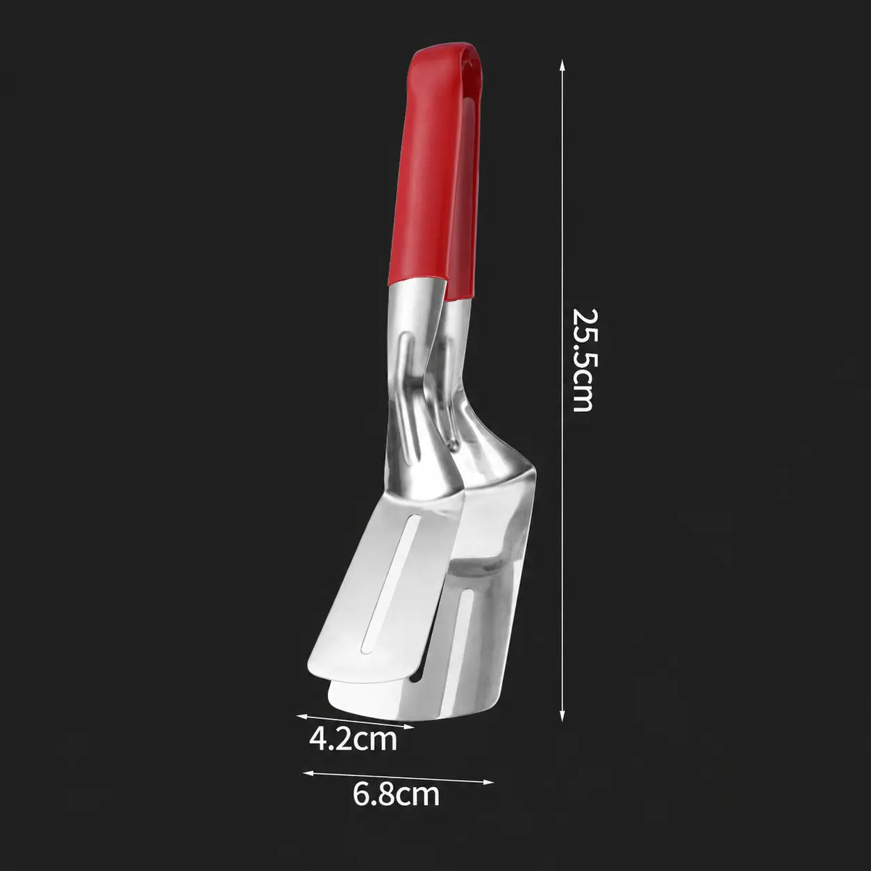 🥩 2-in-1 Stainless Steel Steak Spatula & Food Tongs Clip 🍳