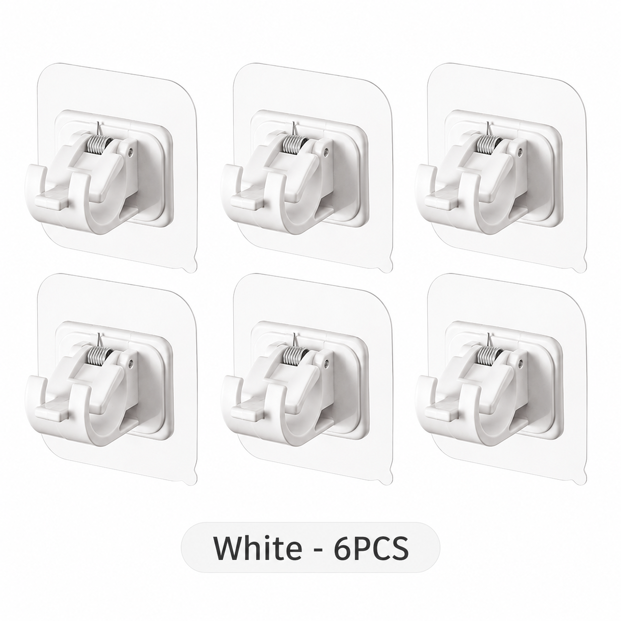✨ Clear Adjustable Curtain Rod Brackets – Invisible Wall Holders for Curtains & Home Storage