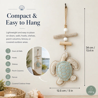 🐢✨ Glowing Sea Turtle Wall Art – Coastal Ocean Decor