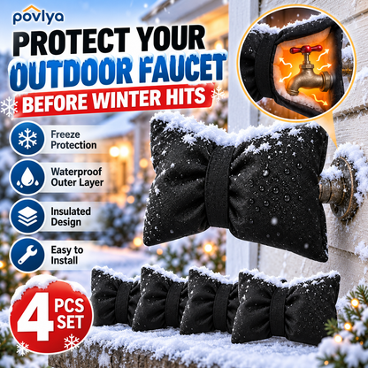 ❄️ Outdoor Faucet Cover | Winter Freeze Protection Insulated Spigot Protector