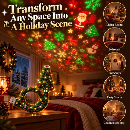 🎄 Christmas Projector Lamp – 6 Festive Wall & Ceiling Designs ✨