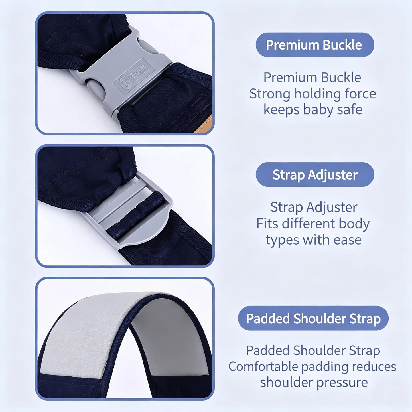 💗 Carry Baby Close, Keep Your Hands Free – Mesh Baby Sling👶