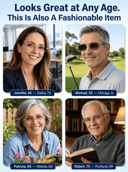 👓 Auto-Focus Adaptive Glasses with Self-Tinting, Blue-Light & UV Protection 🌤️