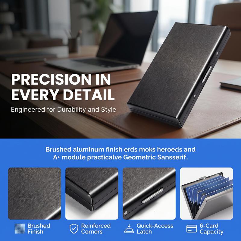 🔥 50% OFF TODAY 💳 RFID Blocking Metal Card Holder