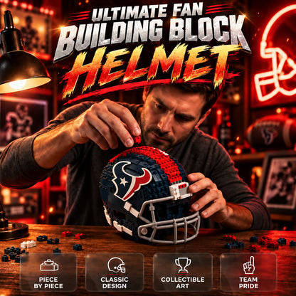 🏈 Football Helmet Building Blocks – 300+ Piece Collectible Model Kit 🎁