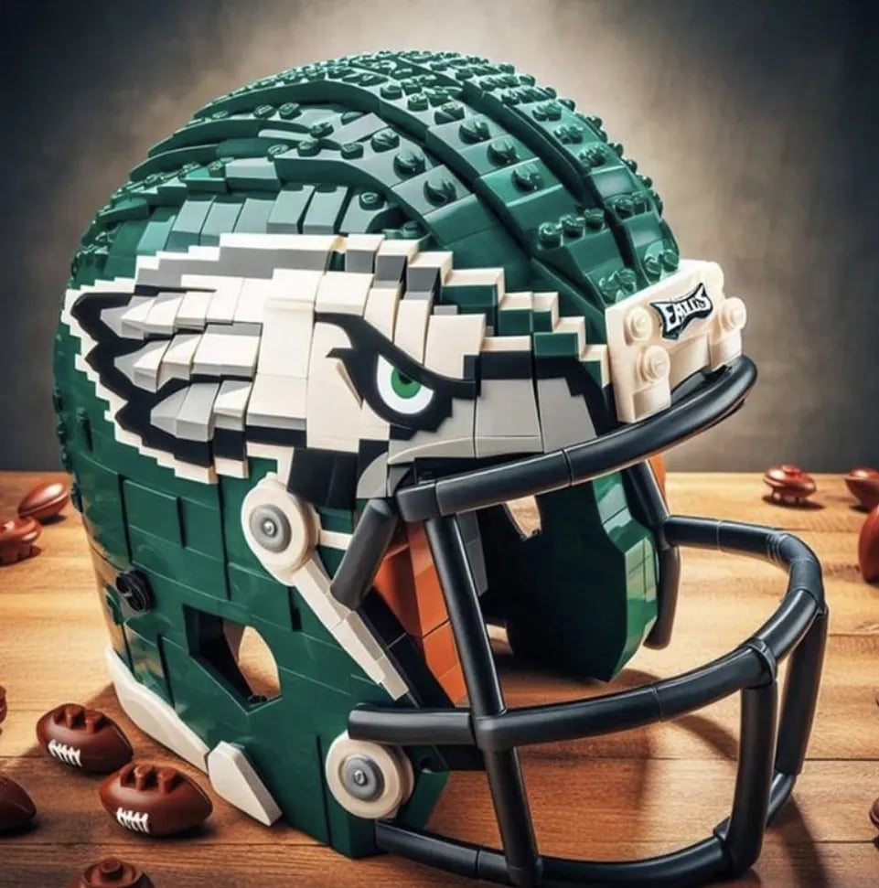 🏈 Football Helmet Building Blocks – 300+ Piece Collectible Model Kit 🎁