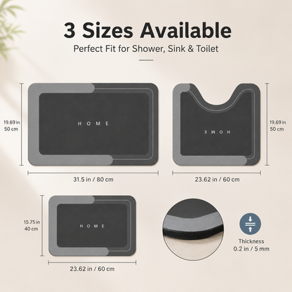 🧼Quick-Dry 3-Piece Bathroom Mat Set