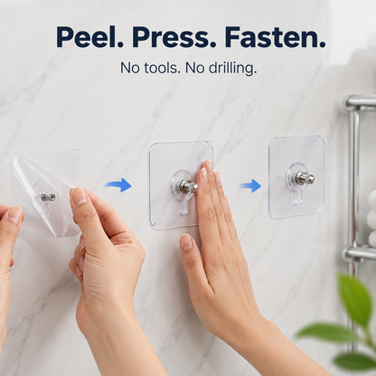 🔨 Self-Adhesive Threaded Wall Mount Screws for No-Drill Hanging 🔩