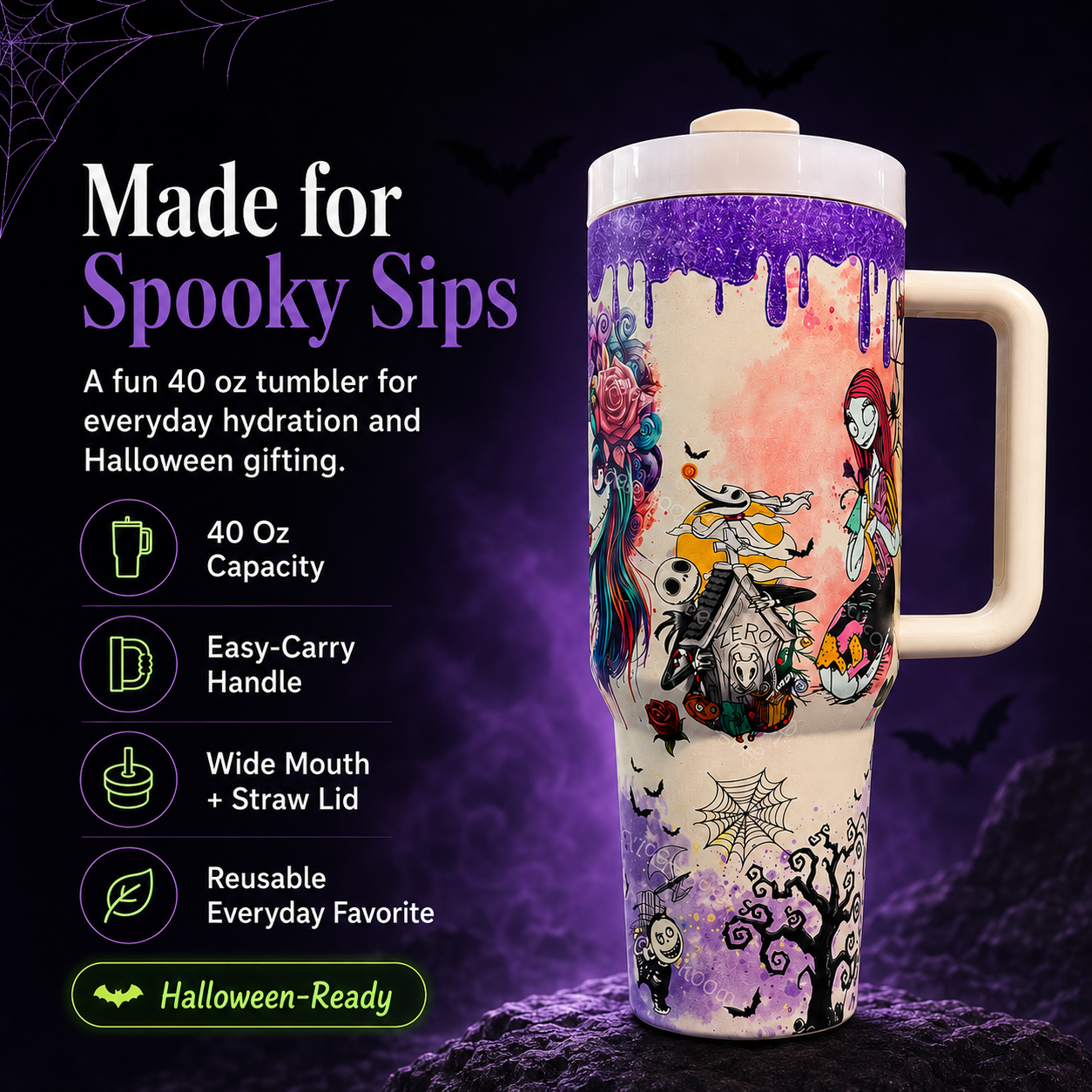 🔥 55% OFF TODAY💀 Halloween Skeleton Tumbler