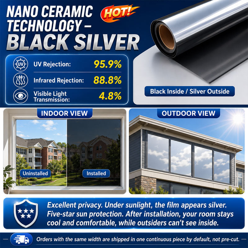 🚨 [50% OFF Today] PrivacyShield One-Way Window Film | Heat & UV Control ☀️