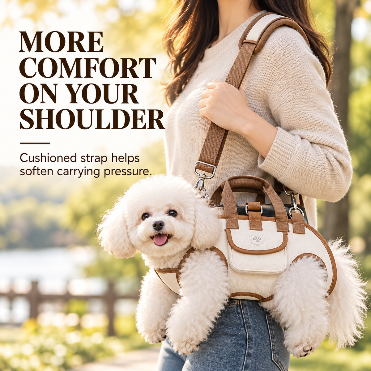 🐾 2-in-1 Pet Carrier – Shoulder & Handheld 🛒
