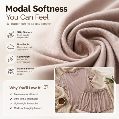 🚨 [50% OFF Today] CloudSoft  Modal 2-Piece Lounge Set | Buttery Soft ☁️