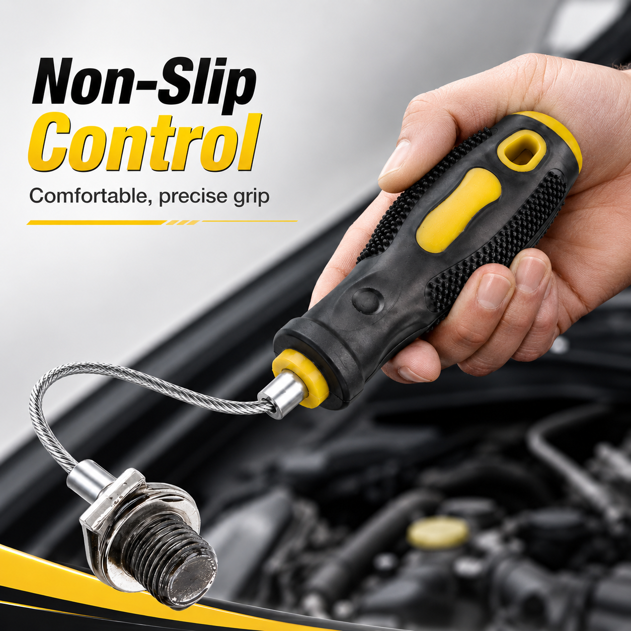 🛠️ Universal Flexible Oil Plug Remover Tool