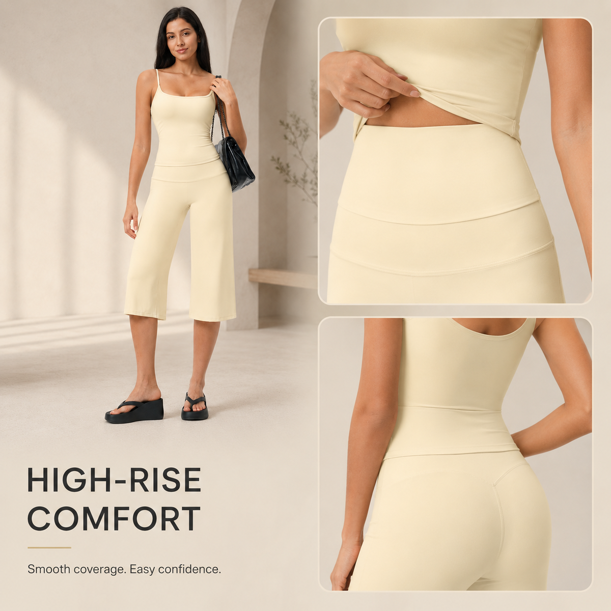 🧘 Women's 2-Piece Tank & Cropped Wide-Leg Activewear Set ✨