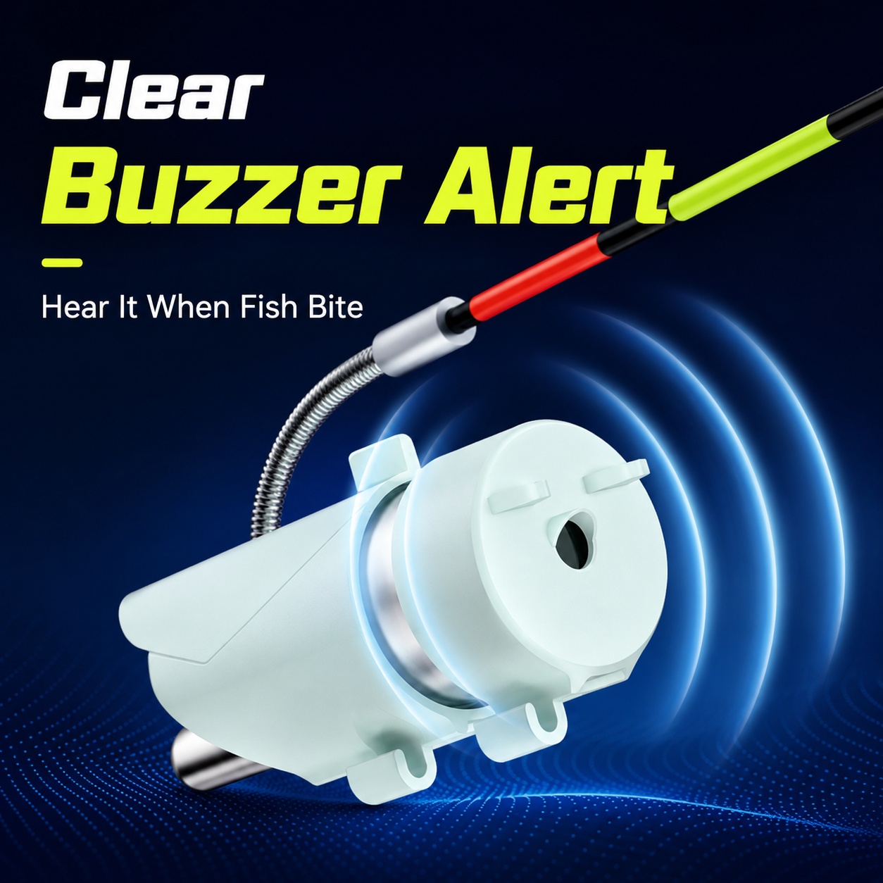 🚨 Never Miss A Strike — Smart LED Fishing Bite Alarm (Dual Sound & Visual Alert) 🎣