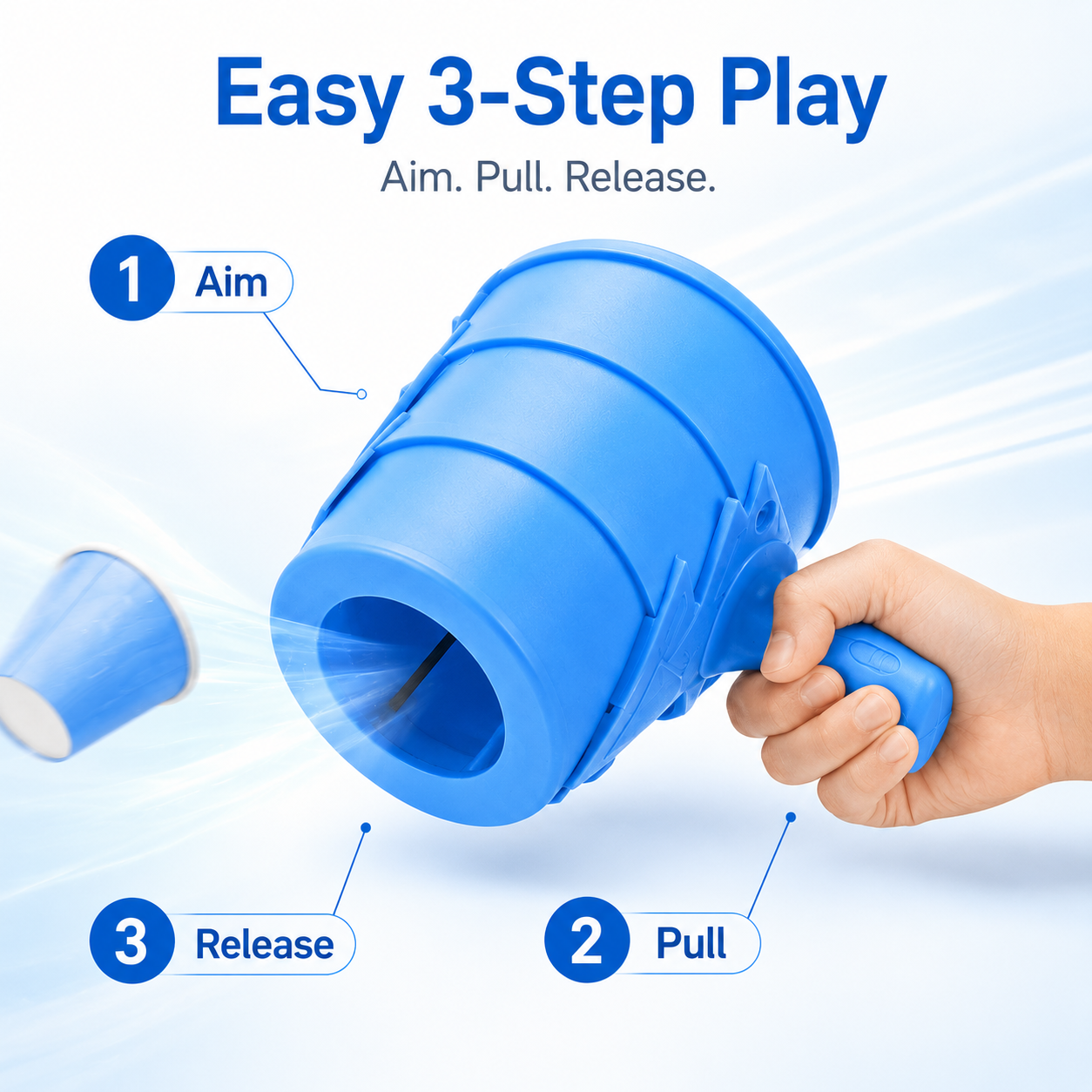 🚚 Free Shipping | 💨 Air Cannon Toy with Foldable Sight 🎯