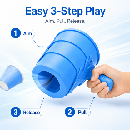 🚚 Free Shipping | 💨 Air Cannon Toy with Foldable Sight 🎯