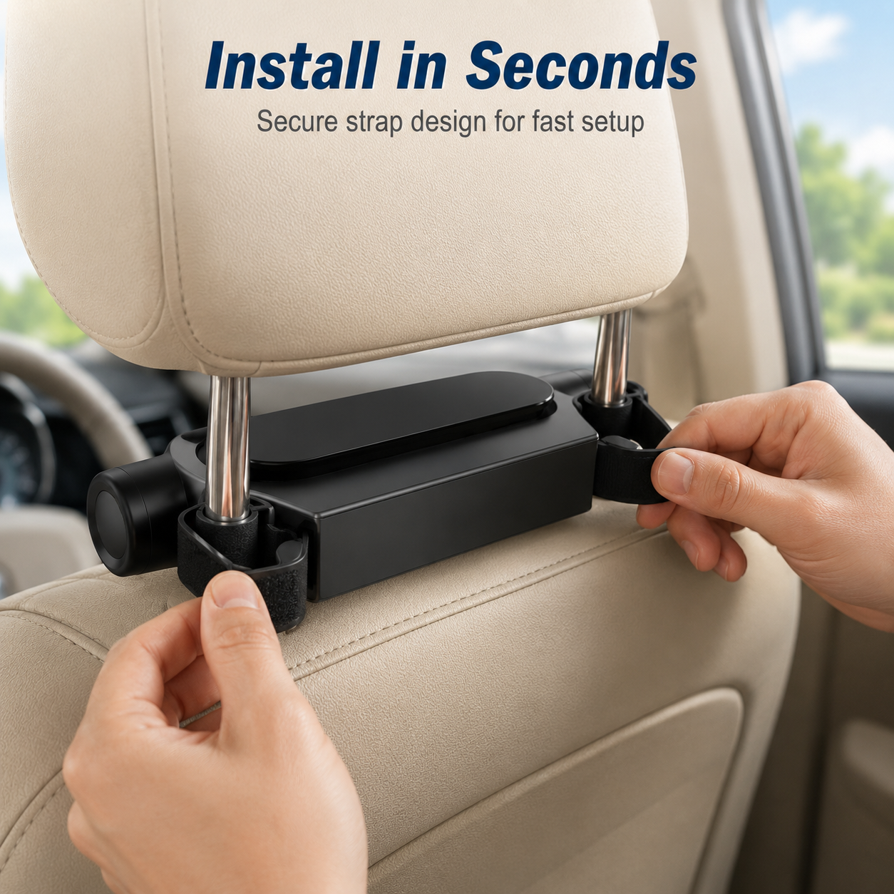 🧊 Portable Car Headrest Cooling Fan